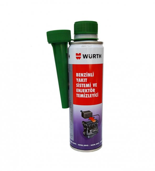 Würth Benzinli Yakıt Sistemi ve Enjektör Temizleyici 300 ml