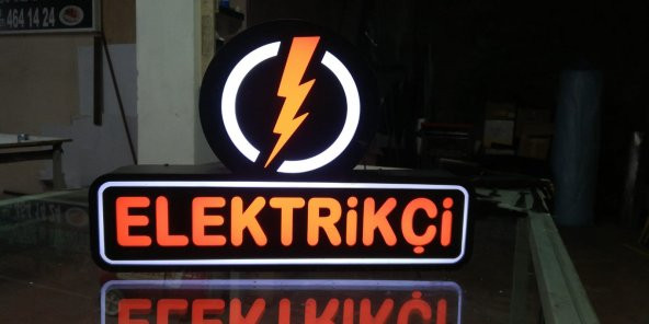 Elektrikçi Tabelasi 3D Led Neon Etkili Işıklı Tabela Kutu Harf - 2