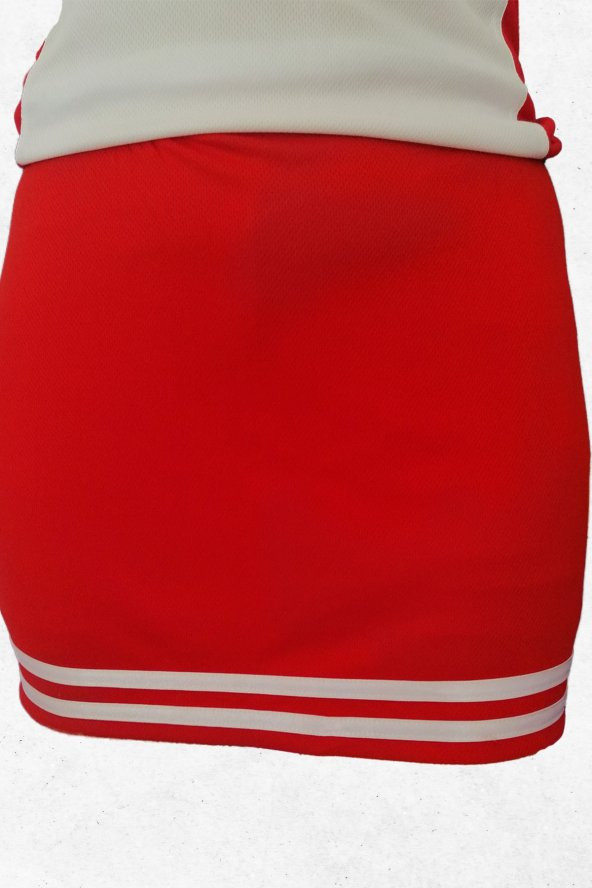 ModaPalace Kız Çocuk  Spor Kırmızı Tenis Eteği