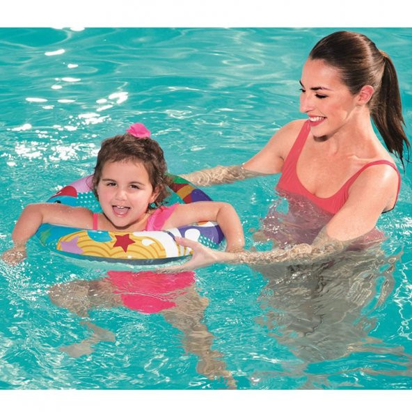Bestway Renkli Balık Desenli Can Simidi 51 Cm. - 3