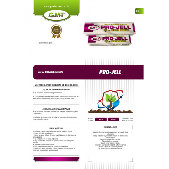 Gmt Pro-Jell Aşı ve Budama Macunu 250 gr - 3