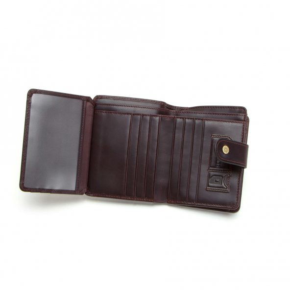 Contacts Trifold Hakiki Deri Rfid Korumalı Cüzdan - Marsala - 5