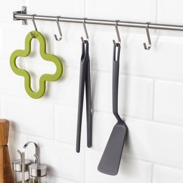 IKEA LAGG 18X18 CM NİHALE SOFRA SERVİS - SİLİKON KAUÇUK YEŞİL - 3