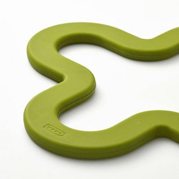 IKEA LAGG 18X18 CM NİHALE SOFRA SERVİS - SİLİKON KAUÇUK YEŞİL - 4