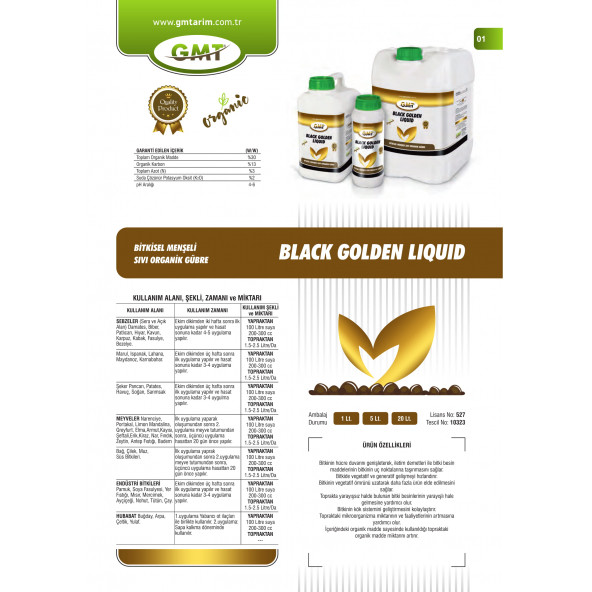 Gmt Black Golden Liquid 20 Lt - 3