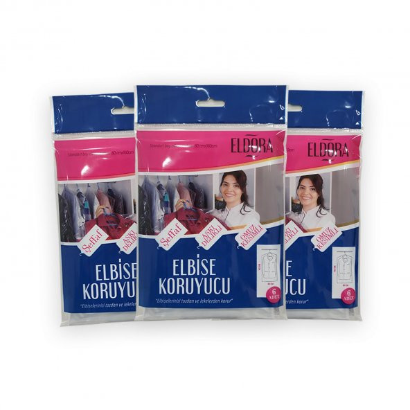 ELDORA TAKIM ELBİSE KORUMA KILIFI 60x160 (3 PAKET)