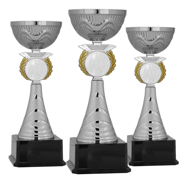 Başarı Derece Ödül Kupası - K12 Metal Kupa 32 cm - Baskılı -Gümüş
