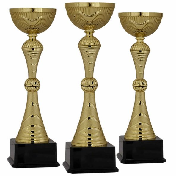 Başarı Derece Ödül Kupası - K26 Metal Kupa Set 38 cm - Baskılı