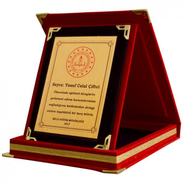 Kişiye Özel Baskılı Plaket - Ödül Derece Başarı Anı Hediye - 4