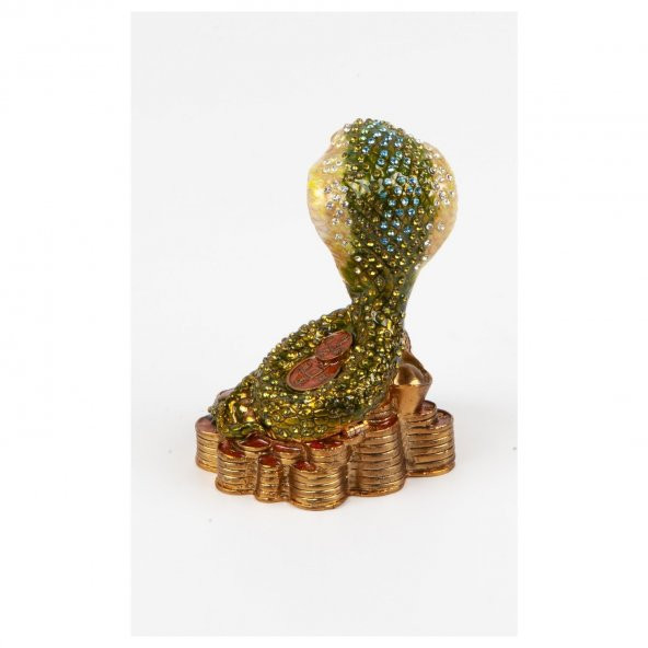 Kral Kobra Swarovski Taşlı Mücevher Kutusu - 5