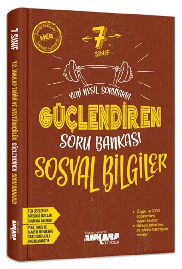Ankara 7. Sınıf Sosyal Bilgiler Güçlendiren Soru Bankası