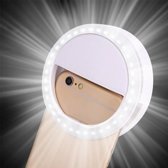 Ring Light Selfie Işığı 3 Farklı Işık Tonu 36 Led Lamba