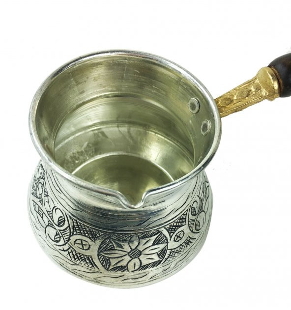 Shark Anatolia Külhan Bakır Cezve Kalay Oyma İşçiliği 580ml No:3 - 6