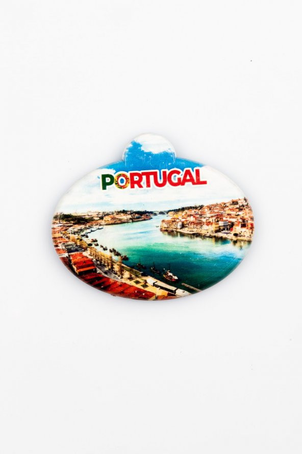 Portekiz Coimbra Mondego Nehri Oval Magnet