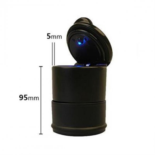 Led Işıklı Araç Küllük - 4