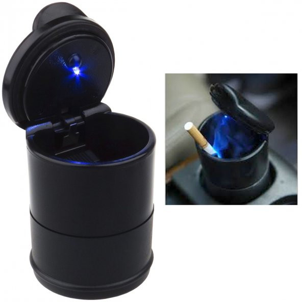 Led Işıklı Araç Küllük - 5