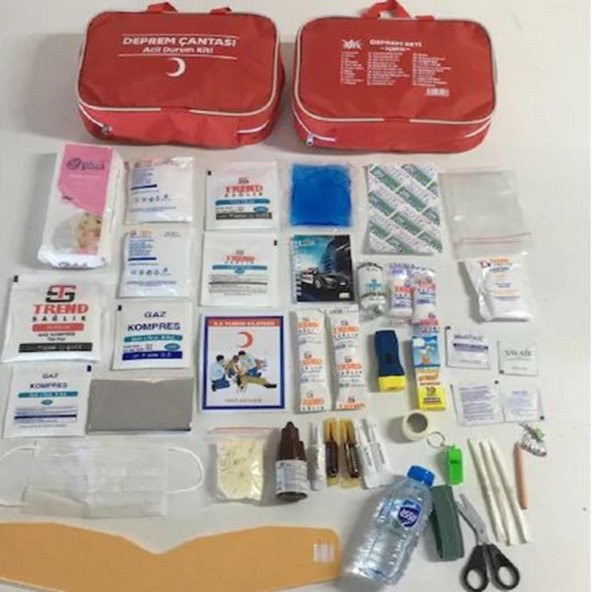 Deprem Çantası Acil Durum İlk Yardım Kiti (33 Parça) - 4