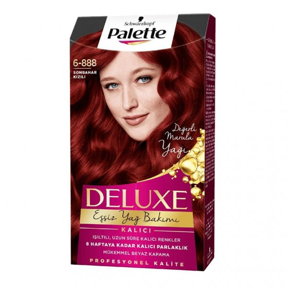 Palette Deluxe Kit Saç Boyası  6-888 Sonbahar Kızılı