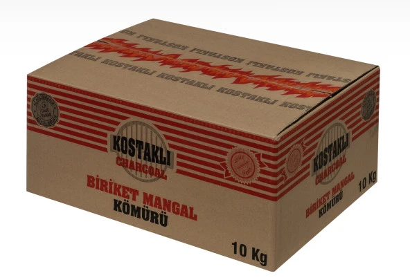 Kostaklı Biriket Mangal Kömürü 10 Kg