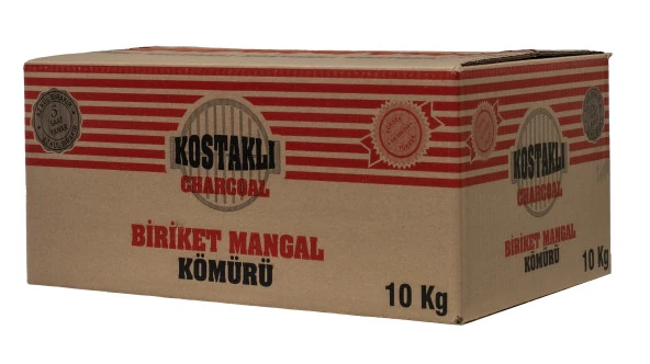 Kostaklı Biriket Mangal Kömürü 10 Kg - 2