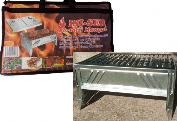 Isı-Ser Pratik Katlanır Portatif Mangal (Çantalı) - 1