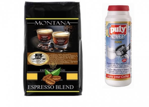 Montana Gold Milano Espresso 1 Kg + Puly Caff Plus Nsf Toz 900 G