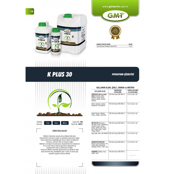 Gmt K Plus 30 1 Lt - 2