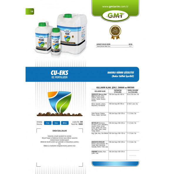 Gmt Cu Eks 1 Lt - 3