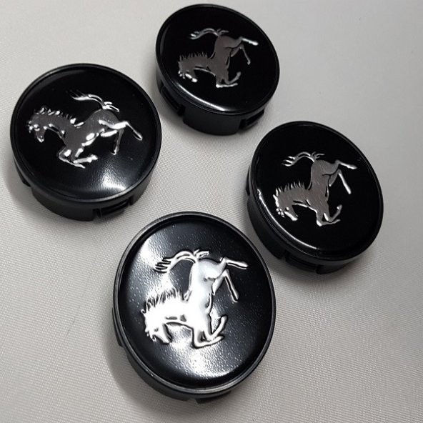 Jant Göbeğİ FERRARİ 58/55 55 mm YUVA 4'LÜ SET SİYAH Orjinal Tip - 2