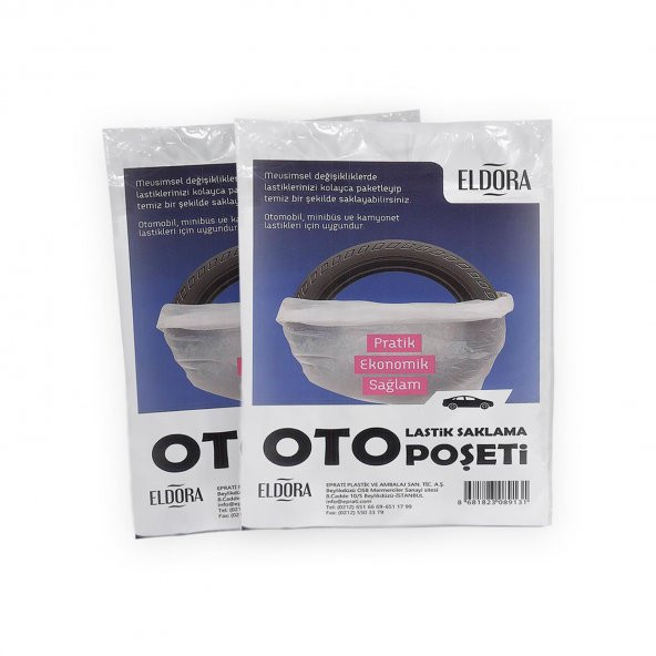 OTO LASTİK POŞETİ 2 PAKET (8 ADET)