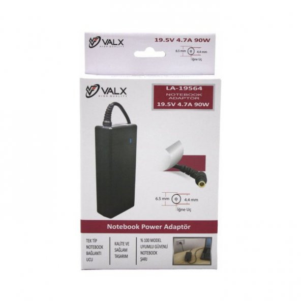 ADP VALX LA-19564 19.5V 4.62A 90W 6.5 X 4.4 LAPTOP ADP - 3
