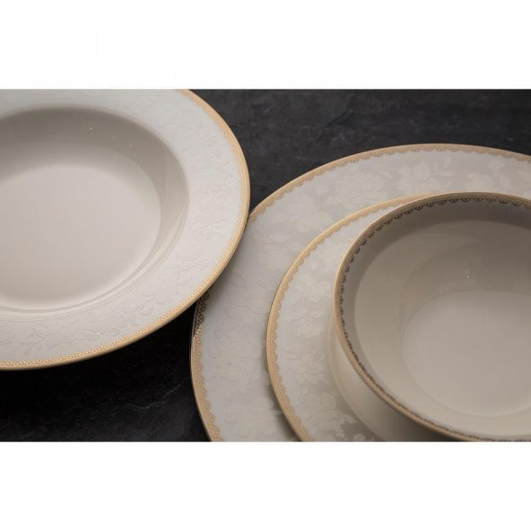 Emsan Yemek Takımı 60 Parça New Bone Mathilda Yeni - Resim 2