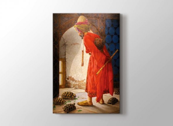 Kaplumbağa Terbiyecisi Tablosu - Hayvanlar - Osman Hamdi Bey
