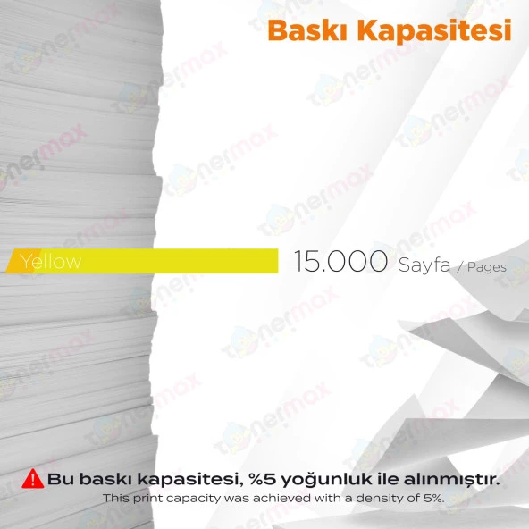 Kyocera TK-8335 Muadil Toner Sarı - 3