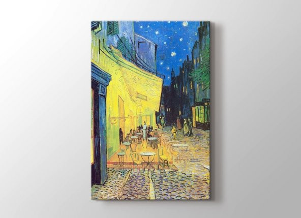 Kafe Terasta Gece Tablosu - Şehir Manzaraları - Vincent Van Gogh