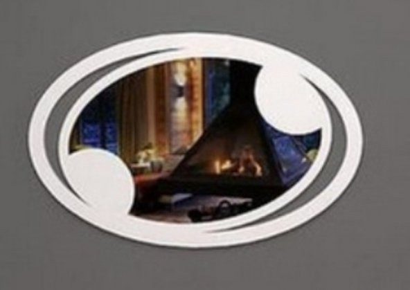 OVAL DUVAR AYNASI LAKE BOYALI - 3