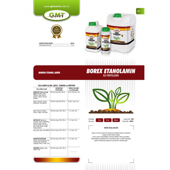 Gmt Borex Etanolamin 1 Lt - 3