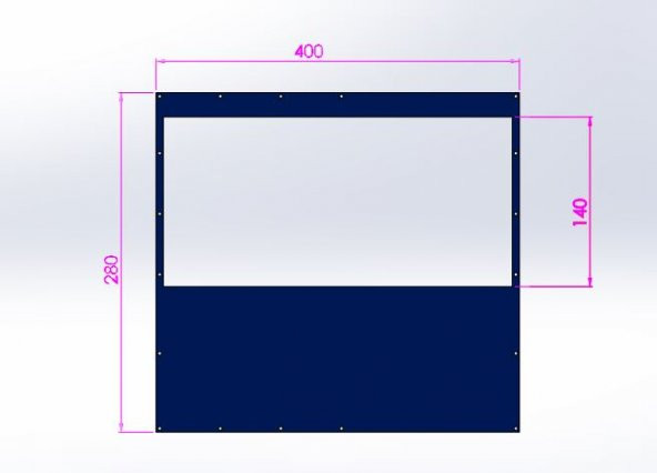 Çakır Branda 280x400 cm 0,60 mm Şeffaf Balkon Bahçe Kapama Çadır - 5