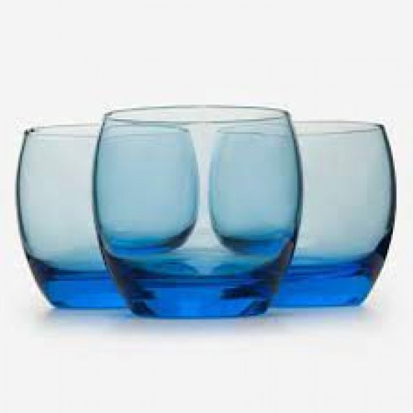41010 Barel Mavi Su Ve Meşrubat Bardağı 3 Lü