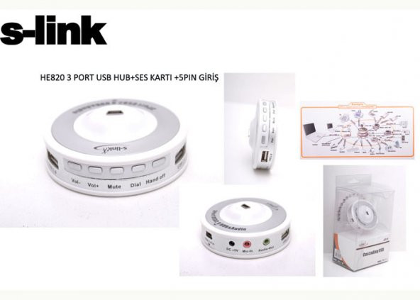 ÇOKLAYICI  S-LINK HE820 USB 3 PORT - 2