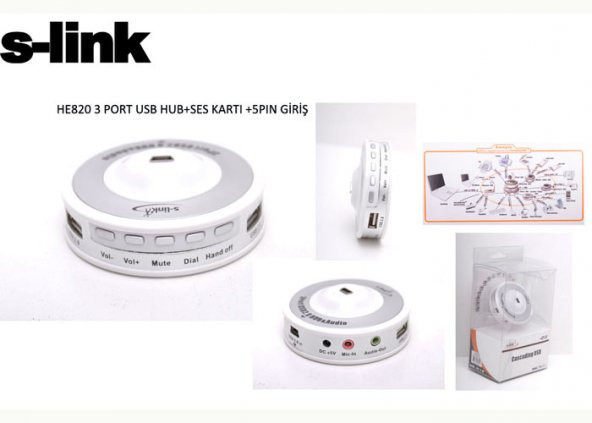 ÇOKLAYICI  S-LINK HE820 USB 3 PORT