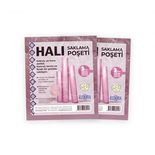 ELDORA KOKULU HALI SAKLAMA POŞETİ (2 PAKET)