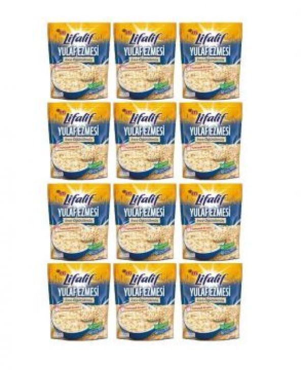 Eti Lifalif İnce Öğütülmüş Yulaf Ezmesi 350 Gr x 12 Adet - 1