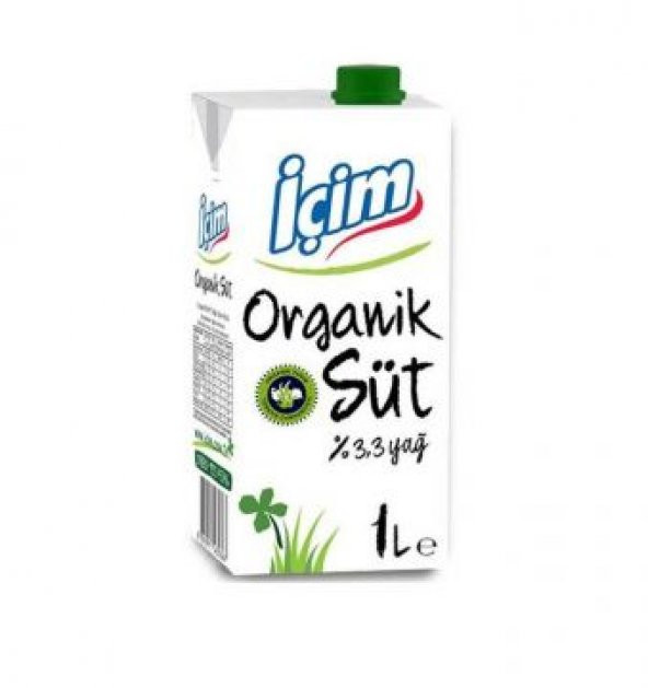 İçim Organik Süt 1 Litre x 12 Adet