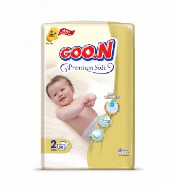 Goon Premium Soft Bebek Bezi 2 Numara 58 Adet