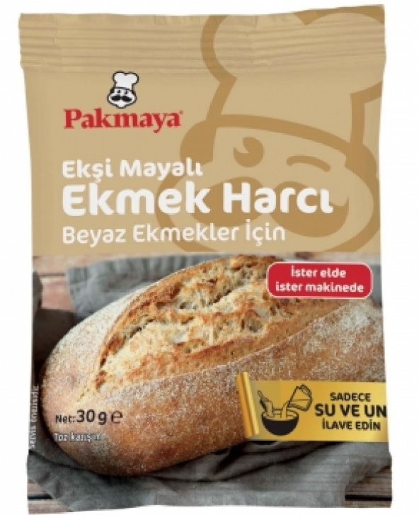 Pakmaya Mayalı Ekşi Mayalı Ekmek Harcı Beyaz Ekmekler İçin 30 gr
