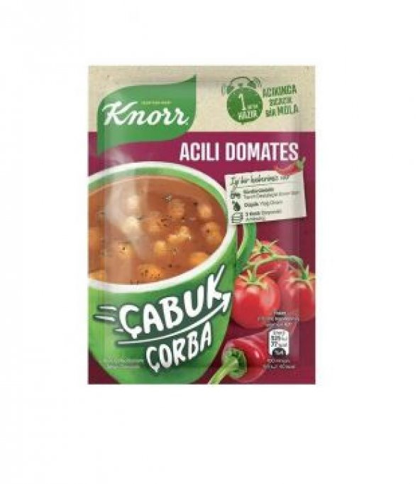 Knorr Çabuk Çorba Acılı Domates 22 gr