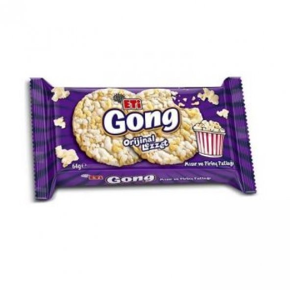 Eti Gong Mısır ve Pirinç Patlağı 64 Gr