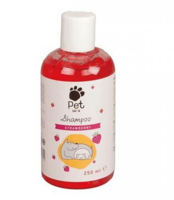 Pet Love Çilek Özlü Kedi Köpek Şampuanı 250 Ml