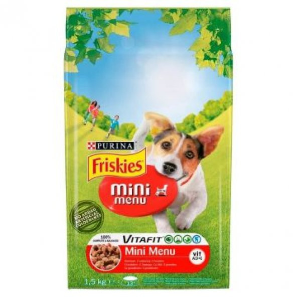 Friskies Etli Mini Menü Köpek Maması 1.5 Kg